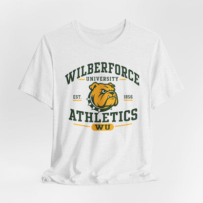 Wilberforce University Athletics T-Shirt — Bulldogs Logo College Tee Printify