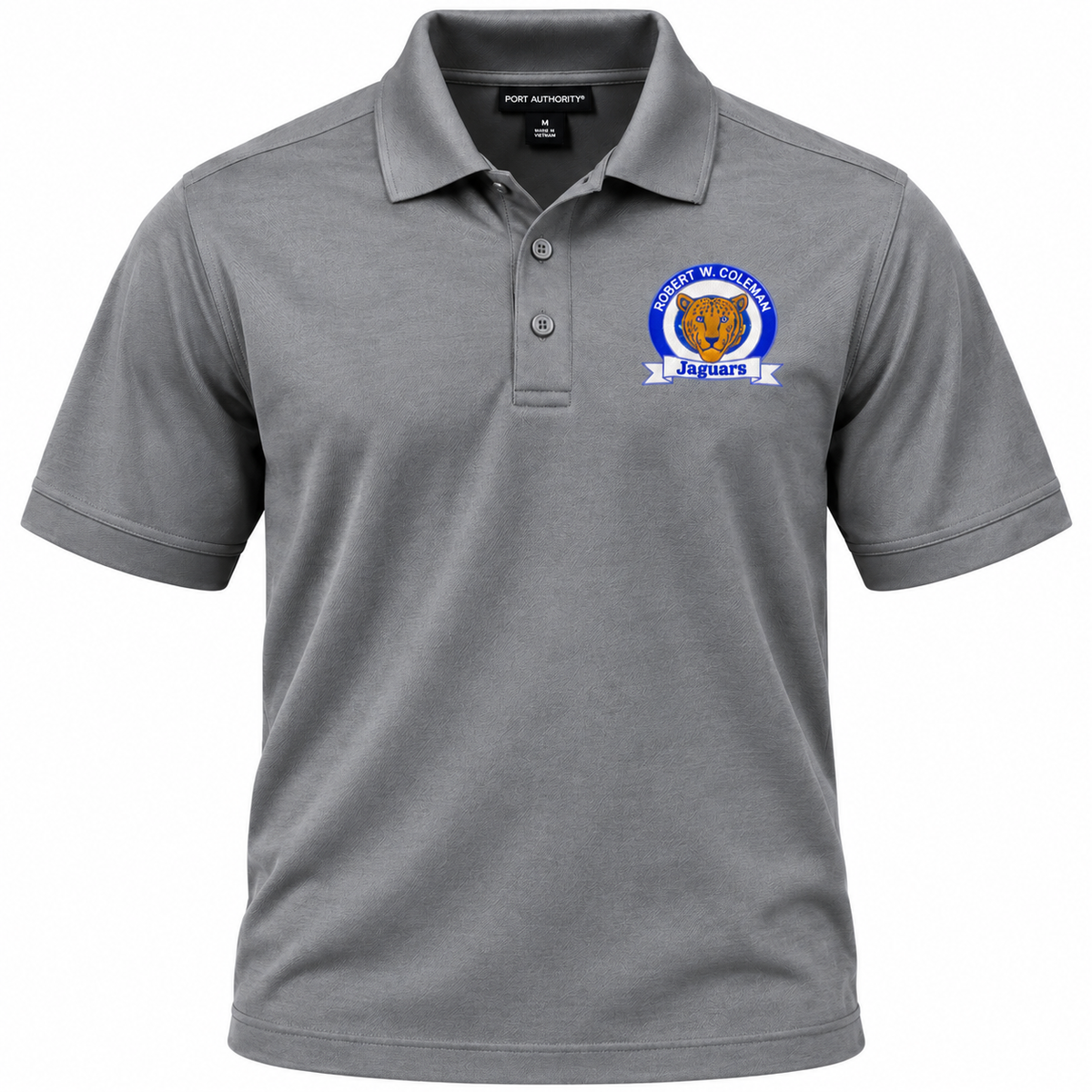 Robert W. Coleman Jaguars Staff Embroidered Polo LaserCraft Design Studios