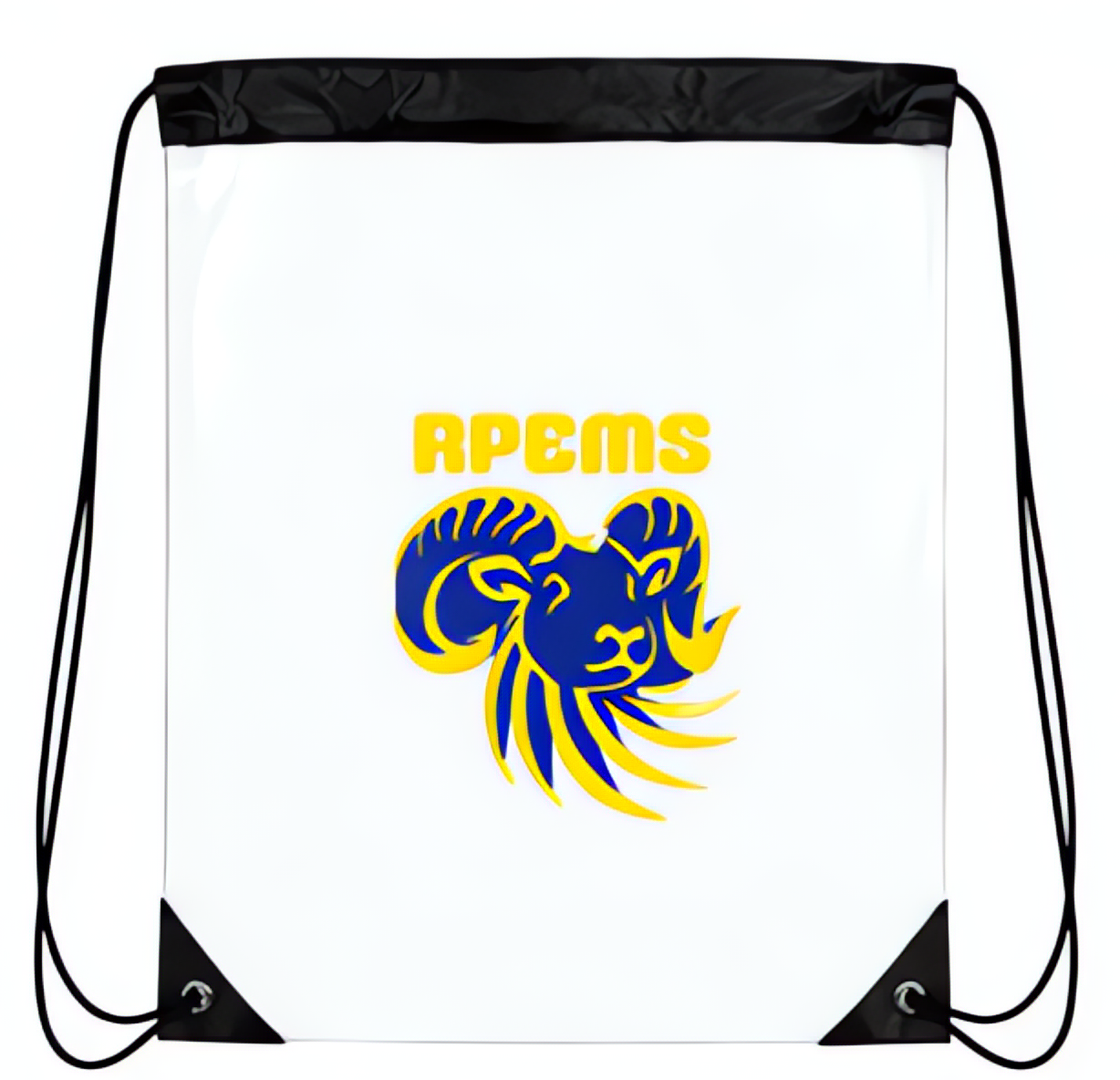 Roland Park Elementary/Middle School Logo Drawstring Bag Lasercraft Design