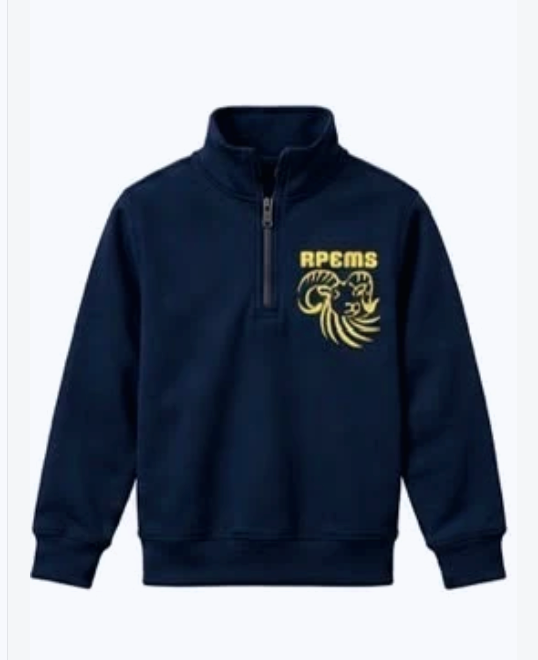 Roland Park Elementary/Middle School Logo Quarter Zip Pullover Lasercraft Design