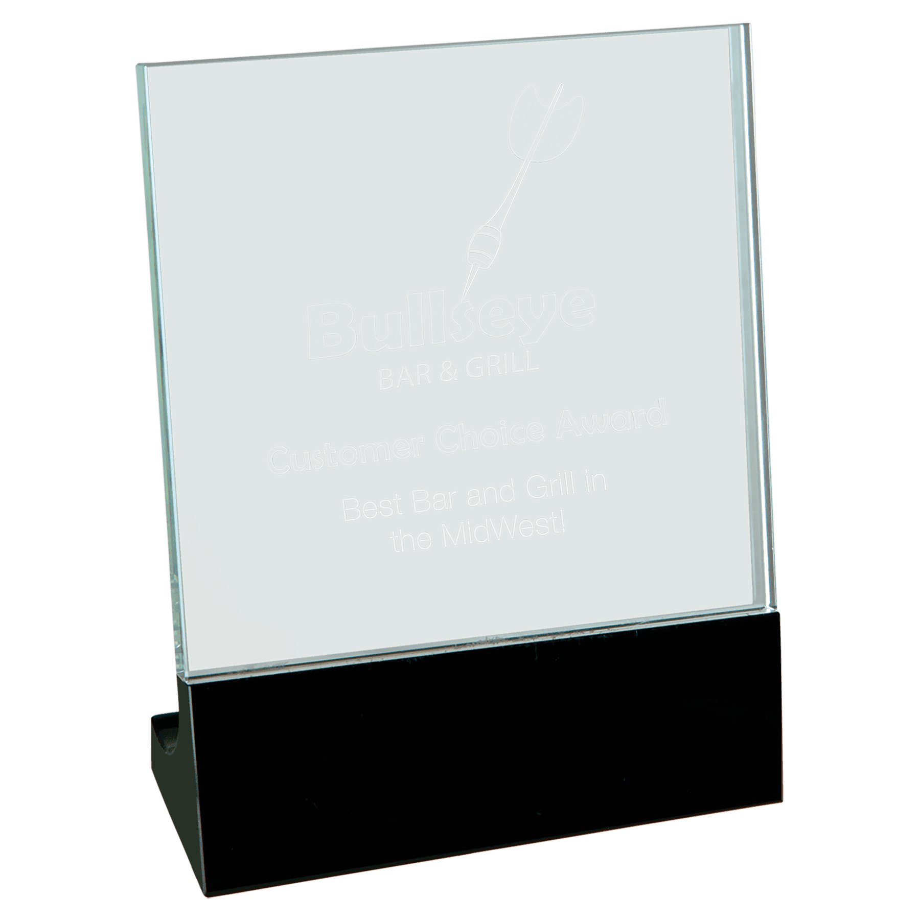 Glass Custom Engraved Awards (2 sizes) - Lasercraft Design