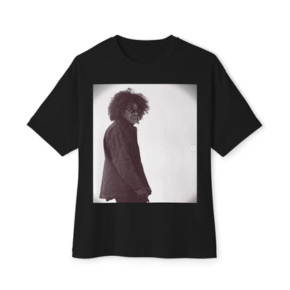 Jay - Z Roots Picnic 2026 Bella and Canvas Photo Tee - Oversized Photo Print Tee — Vintage Black & White Portrait Boxy T‑Shirt - Lasercraft Design
