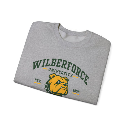 Wilberforce University Athletics Crewneck Sweatshirt — Bulldog Collegiate Pullover - Lasercraft Design
