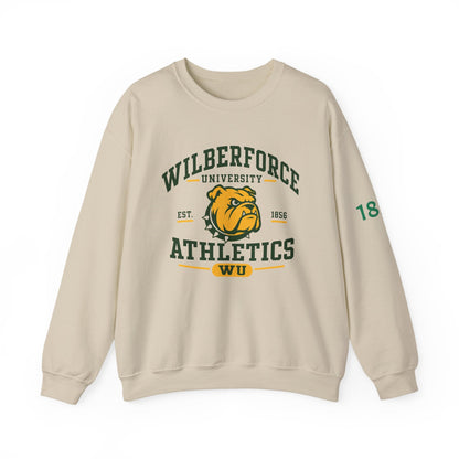 Wilberforce University Athletics Crewneck Sweatshirt — Bulldog Collegiate Pullover - Lasercraft Design