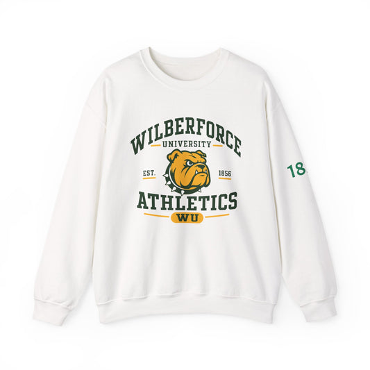 Wilberforce University Athletics Crewneck Sweatshirt — Bulldog Collegiate Pullover - Lasercraft Design
