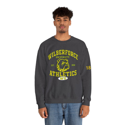 Wilberforce University Athletics Crewneck Sweatshirt — Bulldog Collegiate Pullover - Lasercraft Design