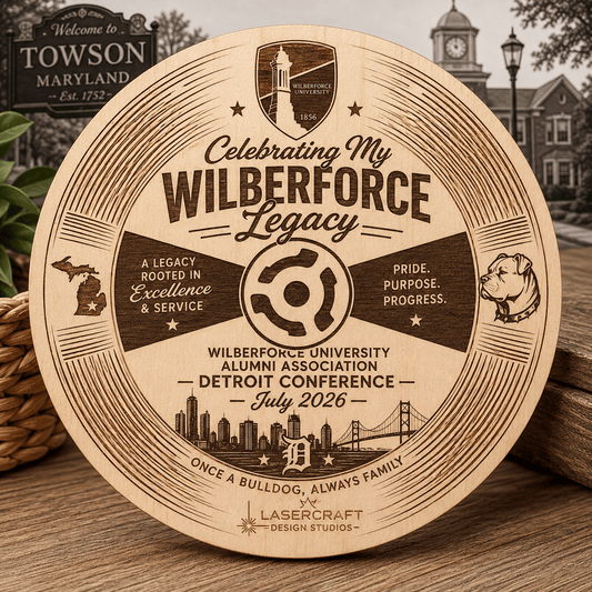 Wilberforce University Coasters - 200 Count - Lasercraft Design