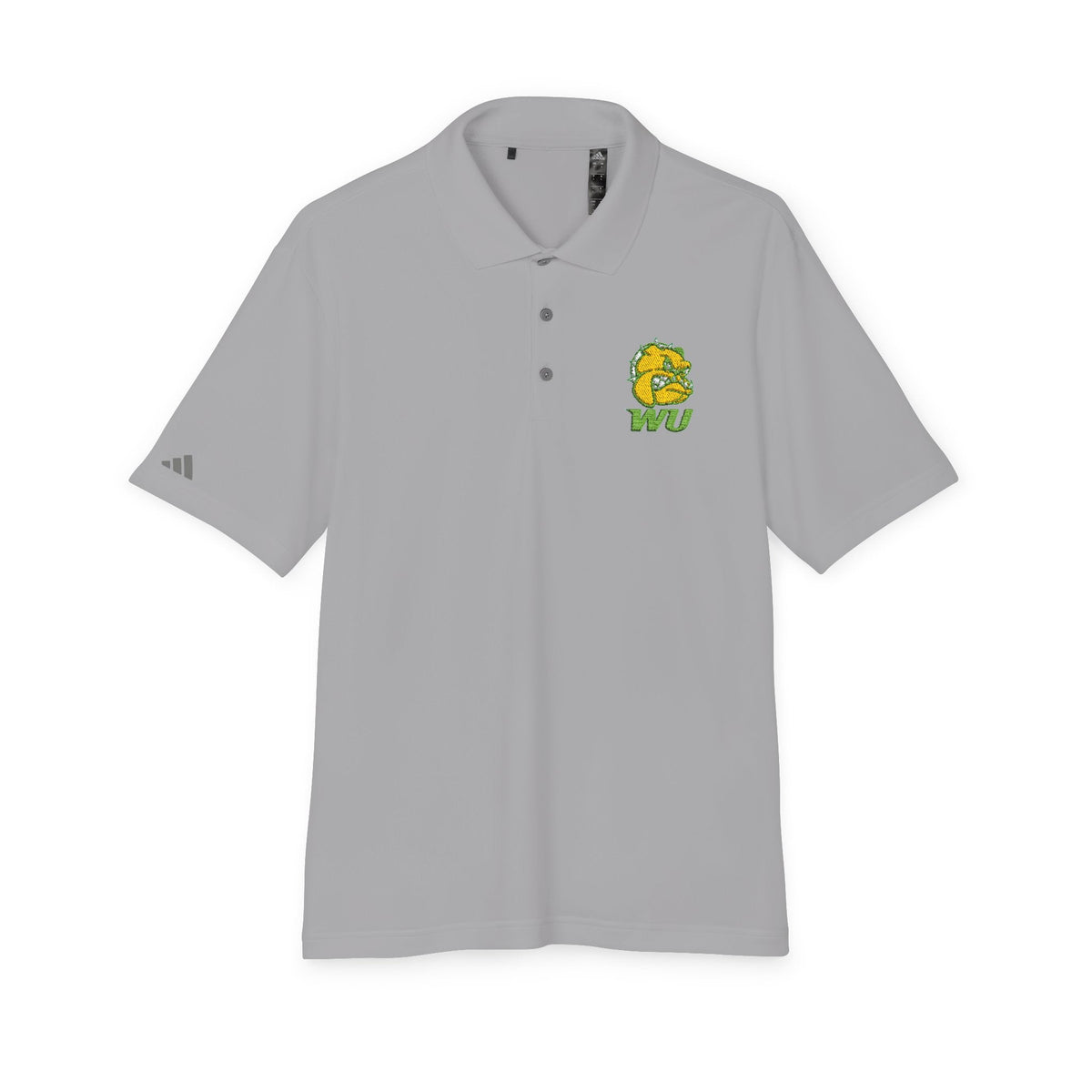 WU Bulldog Logo Polo Shirt — Embroidered College Team Performance Polo - Lasercraft Design